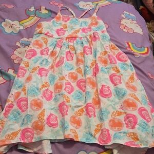 Tommy Bahama Kids Dress with Pink and Orange Seashells